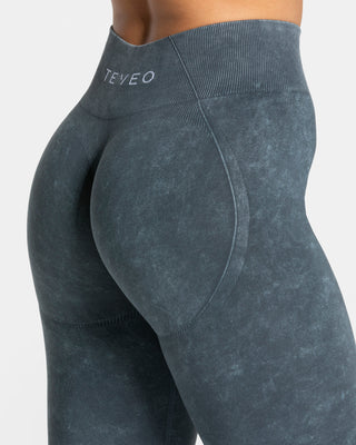 Acid Covert Scrunch Leggings „Marineblau“