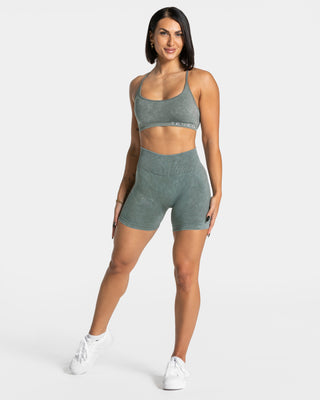 Acid Covert Scrunch Short „Basil“