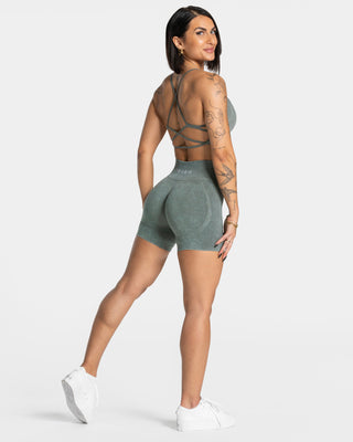 Acid Covert Scrunch Short „Basil“