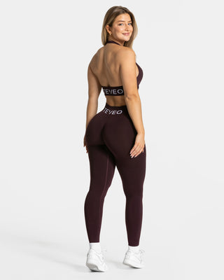 Signature Covert Scrunch Leggings „Merlot“
