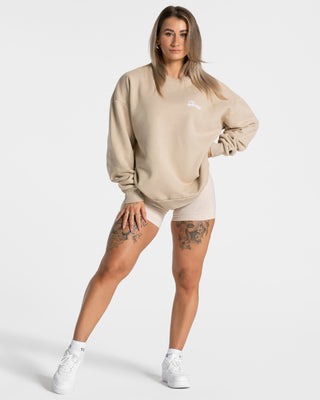 Acid-Oversize-Pullover „Sand“