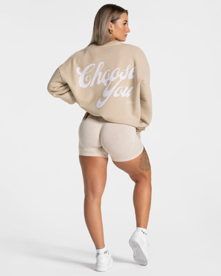 Acid-Oversize-Pullover „Sand“
