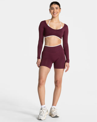 Ignite Sculpt Scrunch Short "Pflaume"
