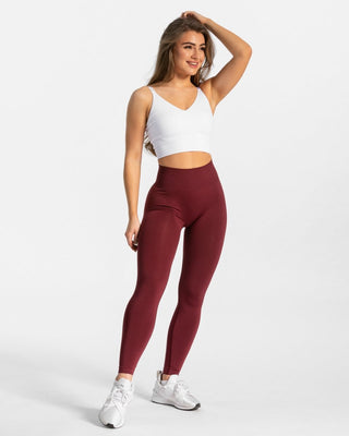 Edle Leggings "Weinrot"