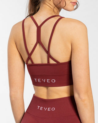 Timeless Scrunch BH "Weinrot"