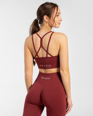 Timeless Scrunch BH "Weinrot"