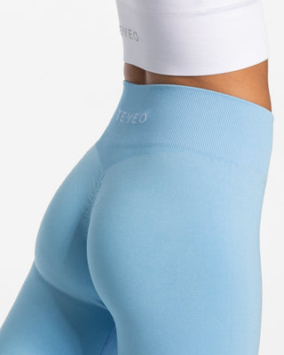 Zeitlose Scrunch Leggings "Babyblau"
