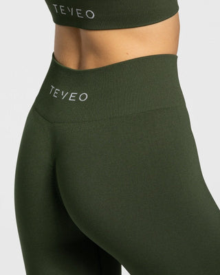 Zeitlose Scrunch Leggings „Khaki“