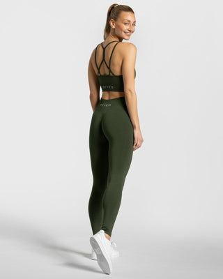 Zeitlose Scrunch Leggings „Khaki“