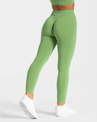 Zeitlose Scrunch Leggings „Olive“