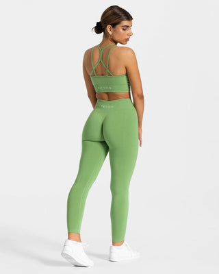 Zeitlose Scrunch Leggings „Olive“